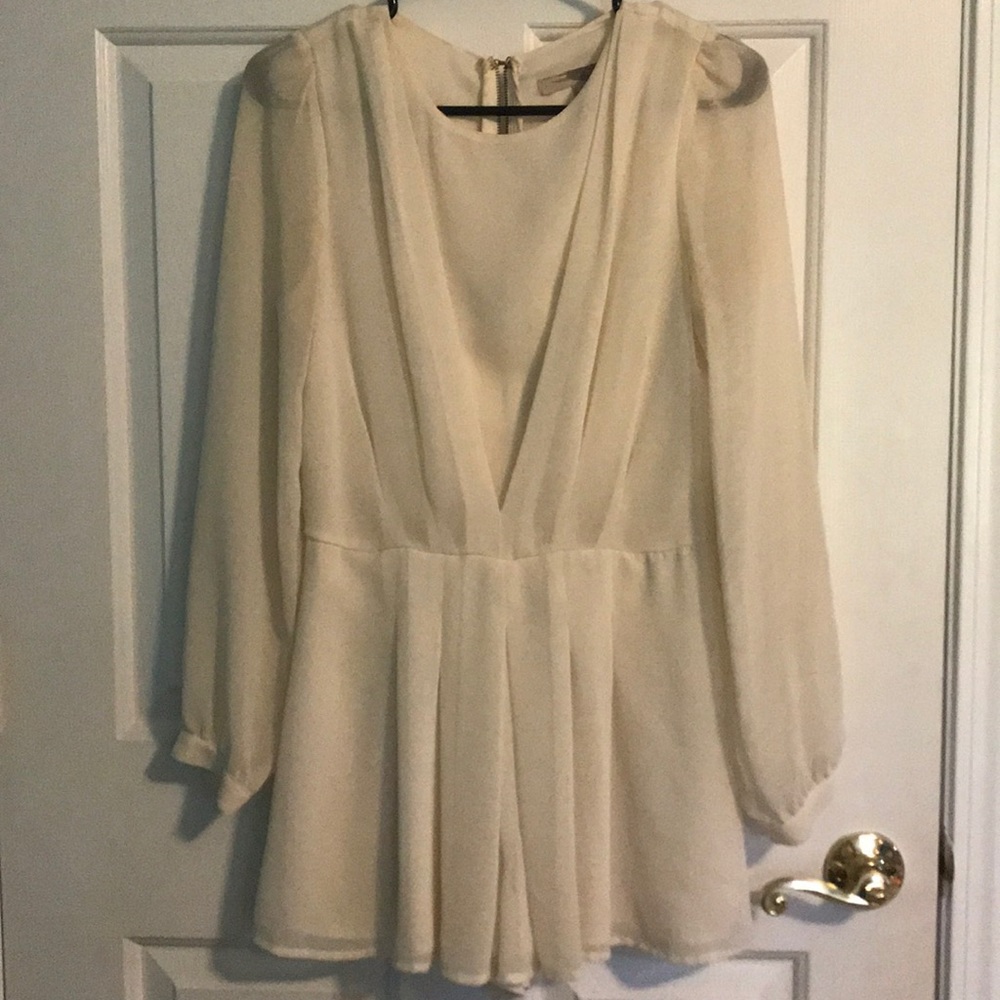 Off white cream romper.
